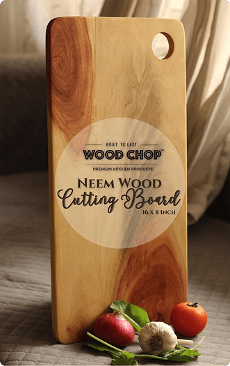 Acacia Wooden Chopping Board with Corner.
